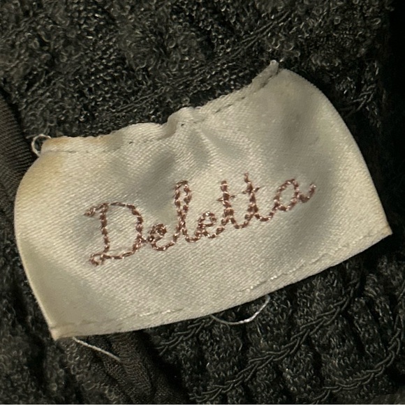 Deletta ANTHROPOLOGIE Olive Green Lace Long Sleeve Mock Neck Top - Picture 10 of 13